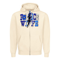 Sandshell Police wife Zipper Hoodie - FaDigitalArtStudio