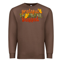 Chestnut Fall Grateful Thankful Blessed Premium Sweatshirt - LillyAllenDesigns