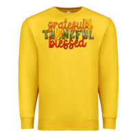 Lemon Fall Grateful Thankful Blessed Premium Sweatshirt - LillyAllenDesigns
