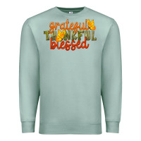 Seafoam Fall Grateful Thankful Blessed Premium Sweatshirt - LillyAllenDesigns