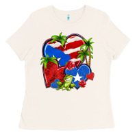 Bone puerto rico hearts Ladies Tee - NancyCooperArtShop