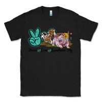 Black Peace Love Landrace Pig Classic Tee - LillyAllenDesigns