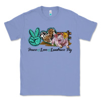 Colony Blue Peace Love Landrace Pig Classic Tee - LillyAllenDesigns