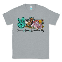 Heather Grey Peace Love Landrace Pig Classic Tee - LillyAllenDesigns
