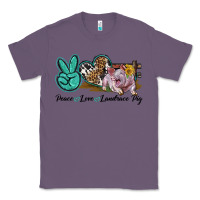 Lavender Peace Love Landrace Pig Classic Tee - LillyAllenDesigns