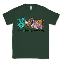 Sports Green Peace Love Landrace Pig Classic Tee - LillyAllenDesigns