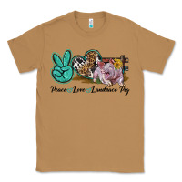 Toasted Coconut Peace Love Landrace Pig Classic Tee - LillyAllenDesigns