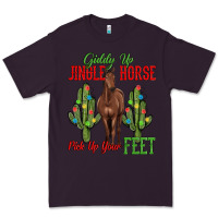 Plum giddy up jingle horse pick up your feet Premium Tee - MaliasSmallBusiness