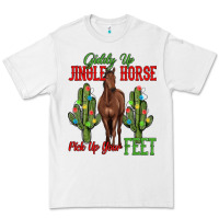 White giddy up jingle horse pick up your feet Premium Tee - MaliasSmallBusiness