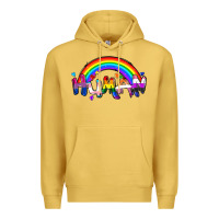Antique Gold Human pride Premium Hoodie - FaDigitalArtStudio