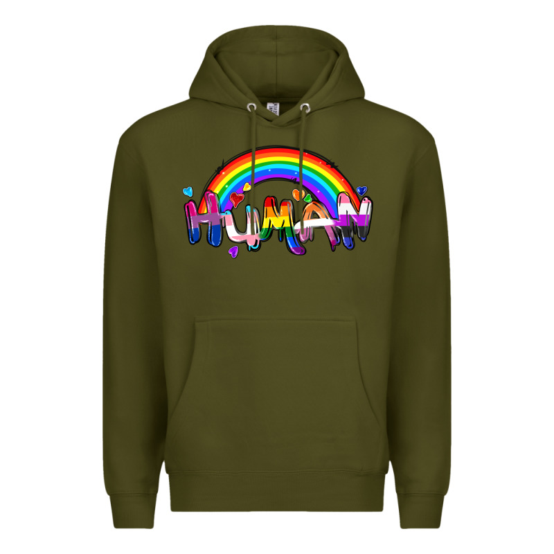 Human Pride Premium Hoodie by FaDigitalArtStudio | Teevron