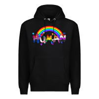 Black Human pride Premium Hoodie - FaDigitalArtStudio
