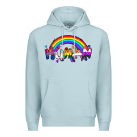 Blue Mist Human pride Premium Hoodie - FaDigitalArtStudio