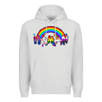 Dove Grey Human pride Premium Hoodie - FaDigitalArtStudio