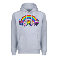 Heather Grey Human pride Premium Hoodie - FaDigitalArtStudio