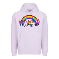 Lilac Human pride Premium Hoodie - FaDigitalArtStudio
