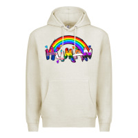 Oatmeal Heather Human pride Premium Hoodie - FaDigitalArtStudio