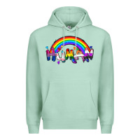 Seafoam Human pride Premium Hoodie - FaDigitalArtStudio