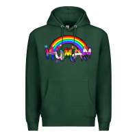 Sports Green Human pride Premium Hoodie - FaDigitalArtStudio