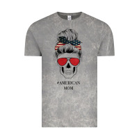 Cloud Rock Glitter American Flag Patterned American Mom Skull Vintage Tee - Bettercallsaul