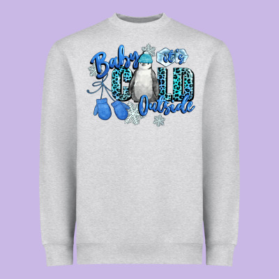 Baby Its Cold Outside Heavyweight Sweatshirt Designed By Cowgirlartshop