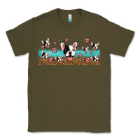Army Green french bulldogs Classic Tee - Jasminsmagicworld