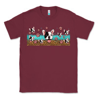 Burgundy french bulldogs Classic Tee - Jasminsmagicworld