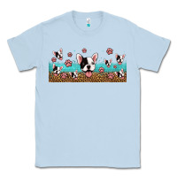 Dusty Blue french bulldogs Classic Tee - Jasminsmagicworld