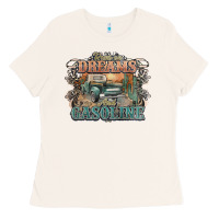 Bone runs on dreams and gasoline truck western Ladies Tee - NancyCooperArtShop