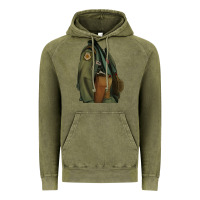 Vintage Olive english pointer airforce Vintage Hoodie - RanaPortraitStore