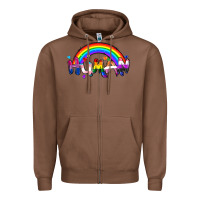 Chestnut Human pride Zipper Hoodie - FaDigitalArtStudio