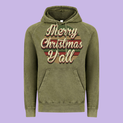 Merry Christmas Y'all Vintage Hoodie Designed By Bettercallsaul