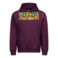 Mauve Wine Cow fall pumpkin Urban Hoodie - Artiststas