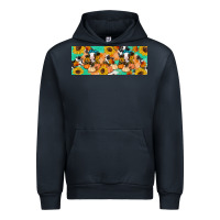 Navy Cow fall pumpkin Urban Hoodie - Artiststas
