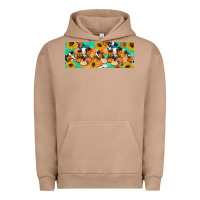 Pigment Burro Cow fall pumpkin Urban Hoodie - Artiststas