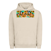 Pigment French Oak Cow fall pumpkin Urban Hoodie - Artiststas