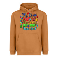 Meerkat my child may be non verbal but this papa ain't Heavyweight Hoodie - LillyAllenDesigns