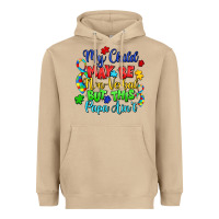 Mushroom my child may be non verbal but this papa ain't Heavyweight Hoodie - LillyAllenDesigns