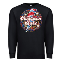 Black Western American Babe Patriotic Premium Sweatshirt - LillyAllenDesigns