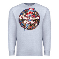 Heather Grey Western American Babe Patriotic Premium Sweatshirt - LillyAllenDesigns