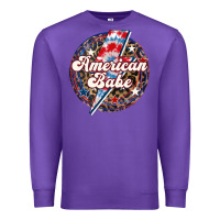 Purple Western American Babe Patriotic Premium Sweatshirt - LillyAllenDesigns