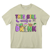 Mossy this girl needs a drink Heavy Core Tee - MaliasSmallBusiness
