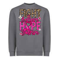 Storm Fight believe hope survive Cancer Awareness Heavyweight Sweatshirt - HowdyJamesFarm