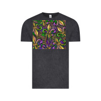 Vintage Black mardi gras fleur de lis Vintage Tee - RanaPortraitStore