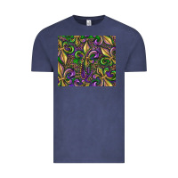 Vintage Denim mardi gras fleur de lis Vintage Tee - RanaPortraitStore