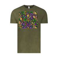 Vintage Olive mardi gras fleur de lis Vintage Tee - RanaPortraitStore