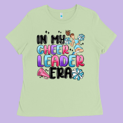 In My Cheer Leader Era Ladies Tee Designed By Maliassmallbusiness