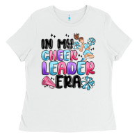 White in my cheer leader era Ladies Tee - MaliasSmallBusiness