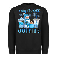 Black baby it's cold outside Heavyweight Sweatshirt - CowGirlArtShop