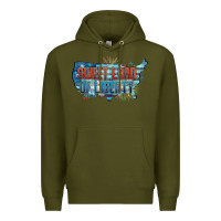 Army Green Sweet land of liberty Premium Hoodie - FaDigitalArtStudio